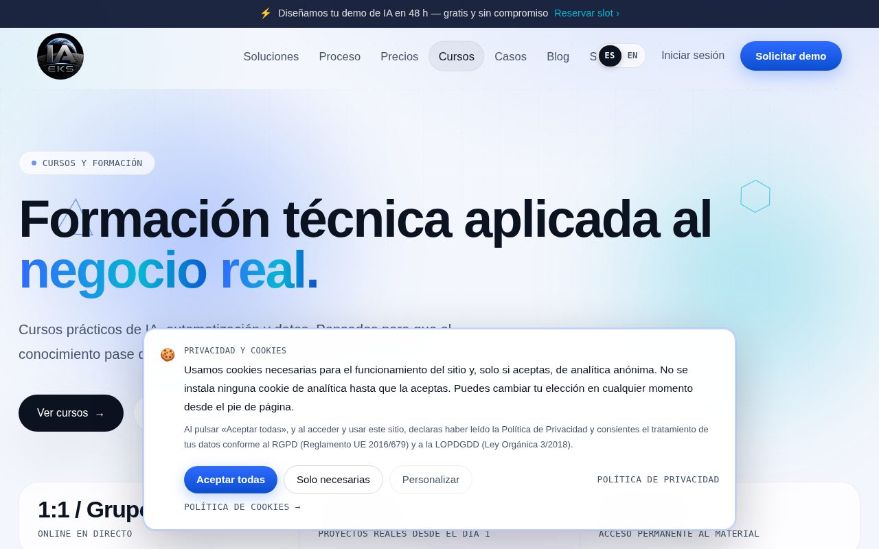 Formación, la otra pata del negocio.