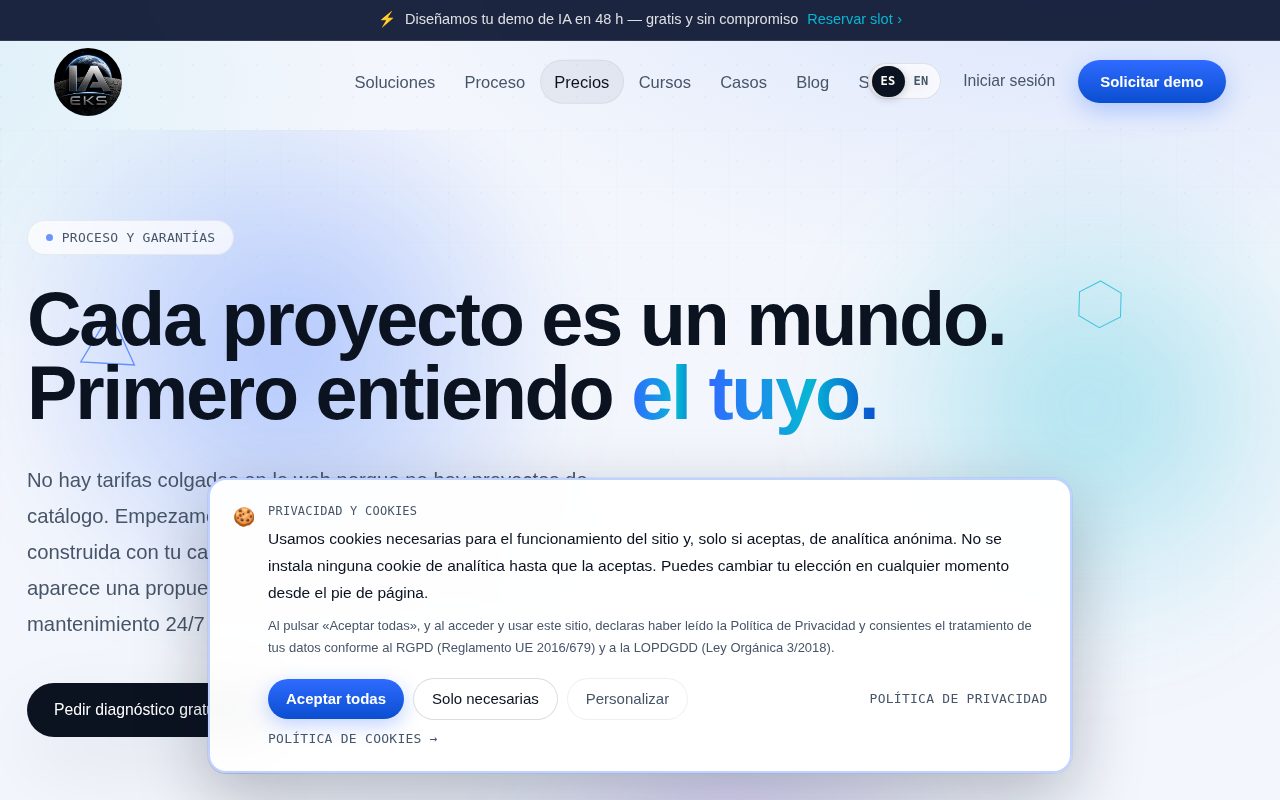 Precios públicos, que en consultoría no es lo habitual.