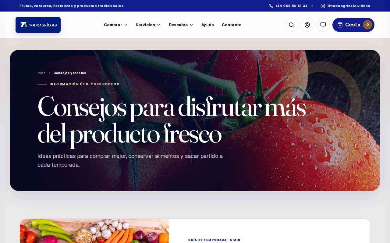 Blog de temporada: capta búsquedas y sostiene el posicionamiento.